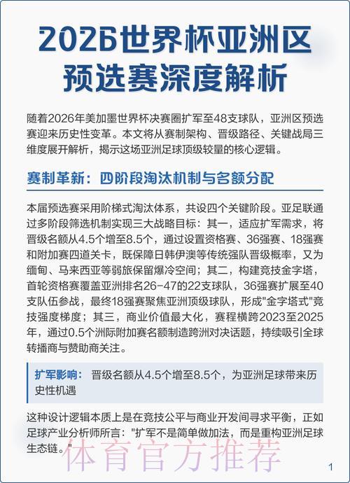 2026世界杯预选赛全程直播深度解析 2026世界杯预选赛全程直播深度解析
